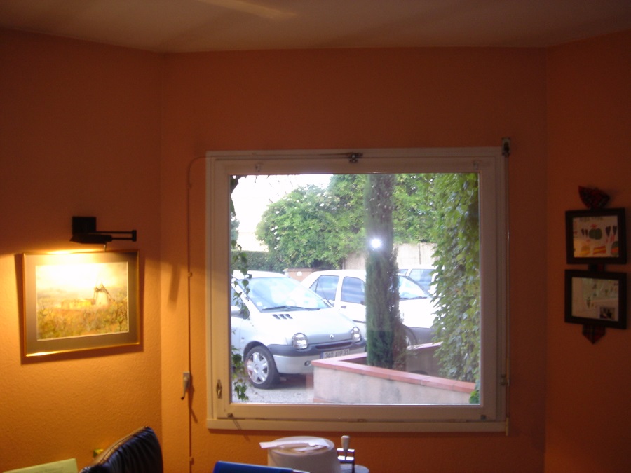 FILM SOLAIRE VITRES BATIMENT 1C